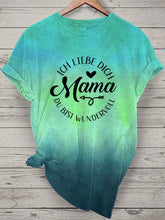 Damen Muttertag Geschenk Kurzarm T-Shirt zartstils